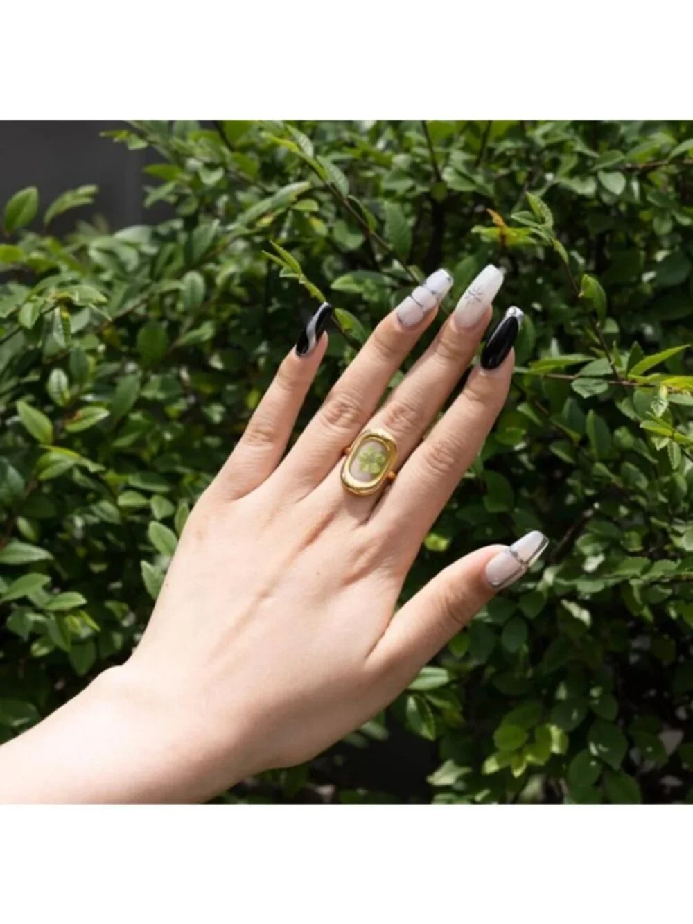 5pcs Adjustable Floral Chunky Gold Rings Set - Vintage Y2K Jewelry, Tarnish-Free